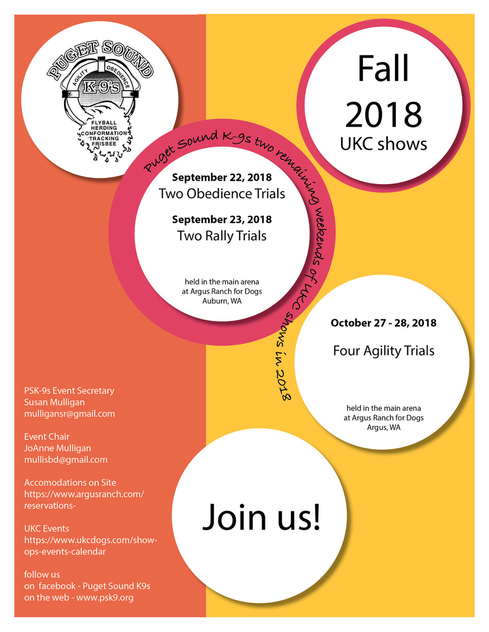 Fall 2018 UKC Shows